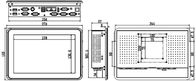 10.1» PC επιτροπής, χωρητική οθόνη αφής, βιομηχανικός υπολογιστής PC επιτροπής αφής, J1900, 2LAN, 6COM, IPPC-1206TW1