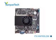 Μίνι ITX Intel® PCH HM76 συνεχές ρεύμα μητρικών καρτών 12v πυρήνων I7 με το τσιπ 2 τοπικό LAN 6 COM 6 USB ΚΜΕ HM76