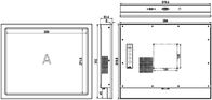 Plm-1705T 17» βιομηχανικό σχέδιο καλωδίων κραμάτων αργιλίου χρήσης οργάνων ελέγχου Ip65 οθόνης αφής