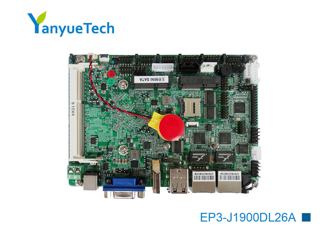 Ep3-J1900DL26A 3,5» μητρική κάρτα που συγκολλάται EPIC σε Intel® J1900 ΚΜΕ 2LAN 6COM 10USB