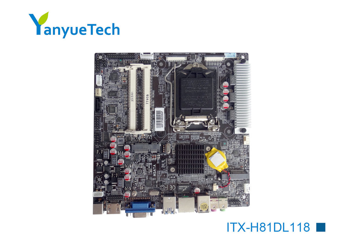 Itx-H81DL118 η βιομηχανική μίνι FCC μητρικών καρτών ITX/CE της Intel PCH Gigabit H81 Itx εγκεκριμένη